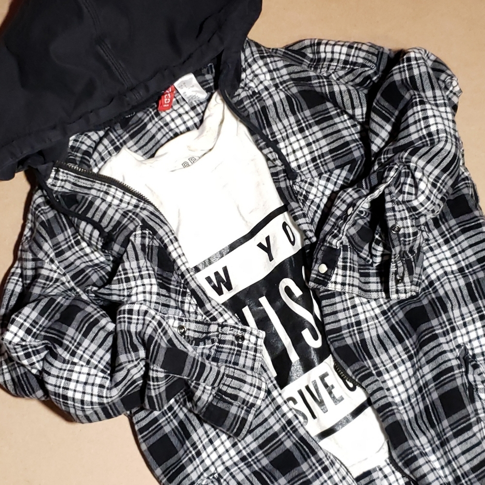 H&M Hooded flannel